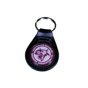 Round Leather Keyring