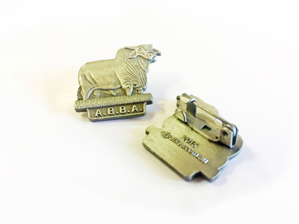Pewter Bull Badge